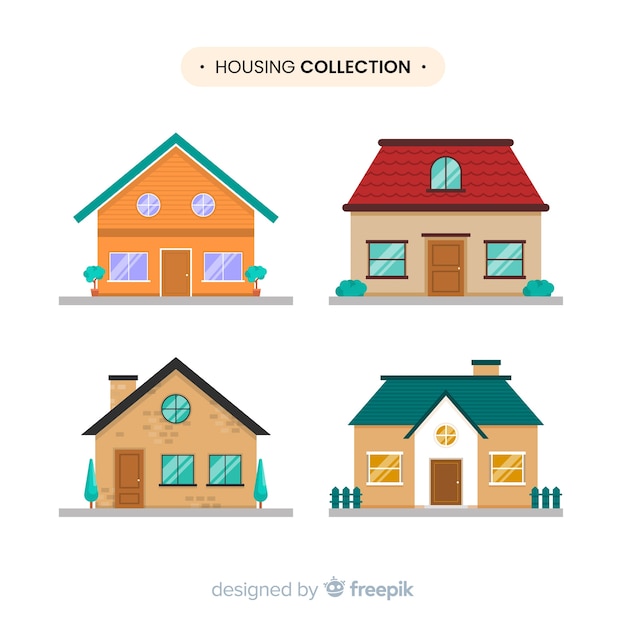 Vector gratuito colección de casas