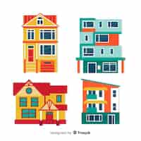 Vector gratuito colección de casas