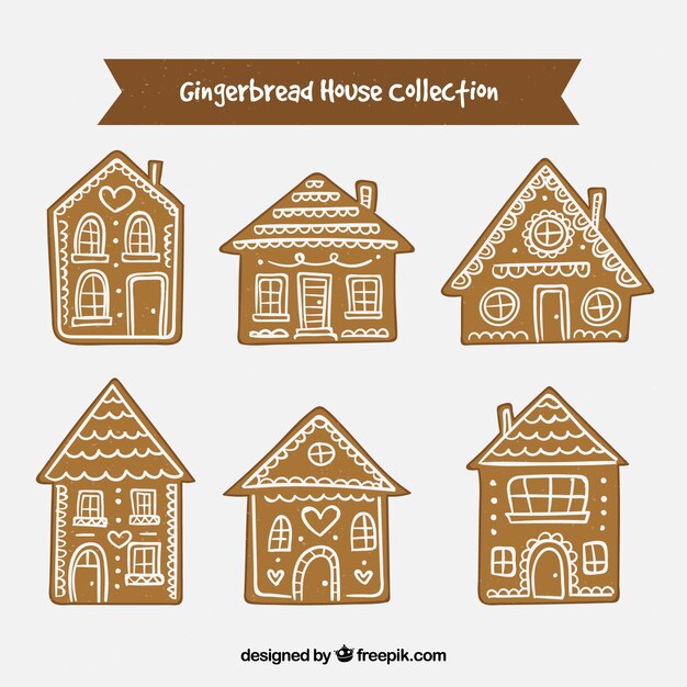 Colección de casitas de jengibre