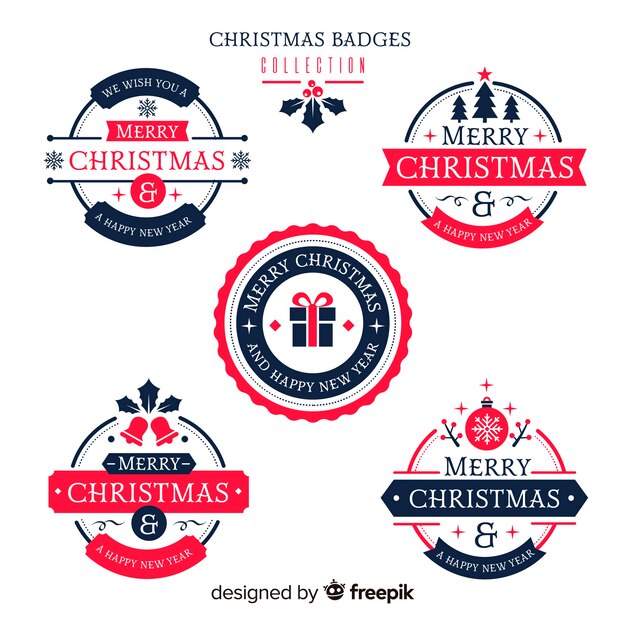 Colección chapas navidad planas