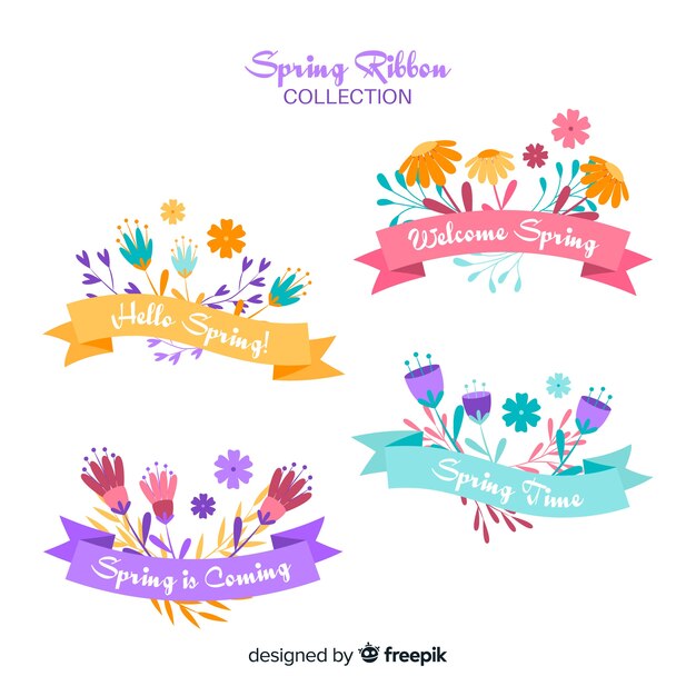 Colección cintas florales primavera
