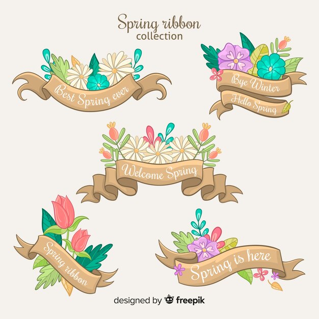 Colección cintas florales primavera