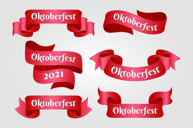 Colección de cintas gradiente oktoberfest