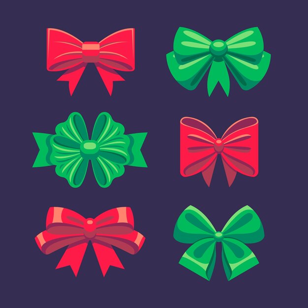 Colección de cintas navideñas planas