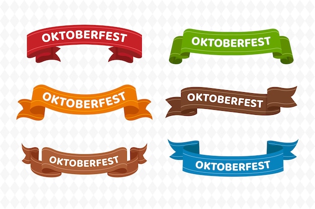 Colección de cintas de oktoberfest