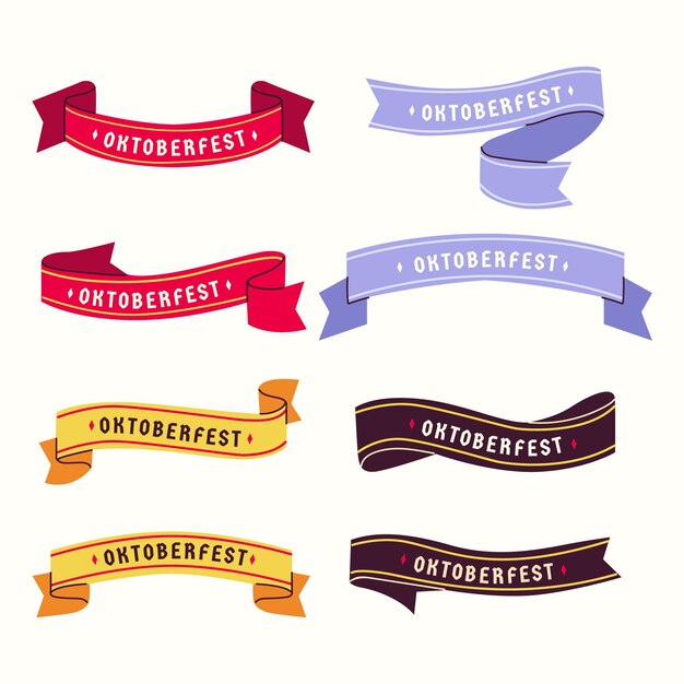 Colección de cintas de Oktoberfest