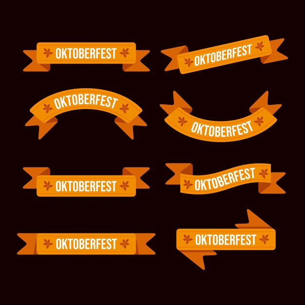 Colección de cintas planas oktoberfest