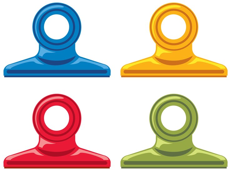 Vector gratuito colección de clips de oficina de colores