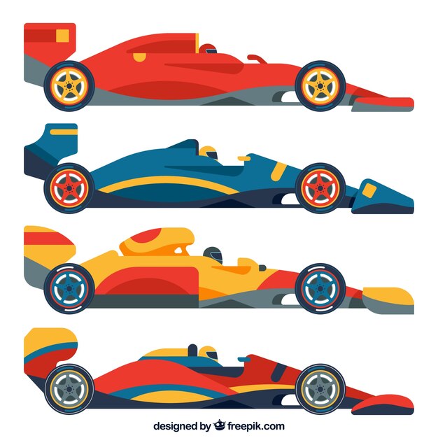 Colección de coches de formula 1