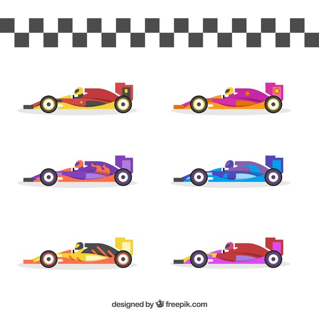 Colección de coches de formula 1