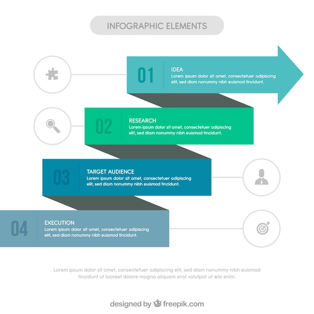 Vector gratuito colección colorida de elementos infográficos