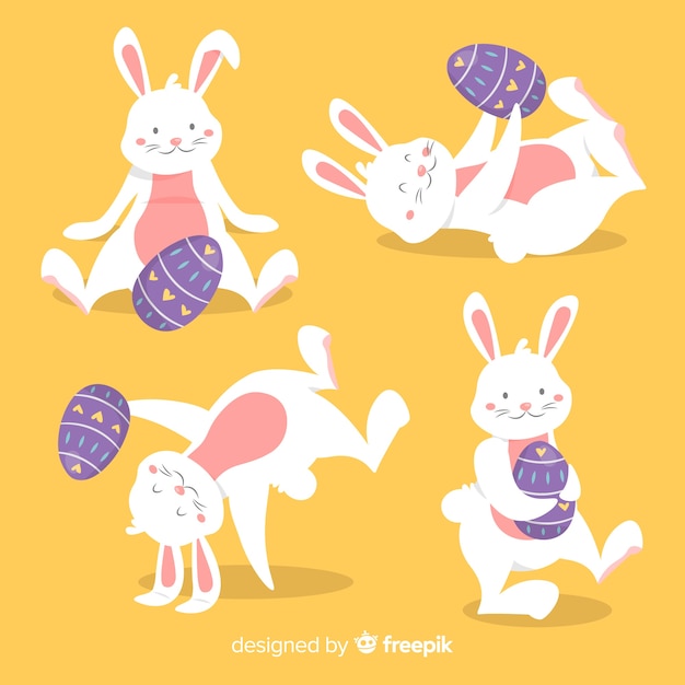 Colección conejito del día de pascua