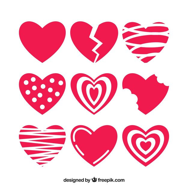 Colección de corazones 