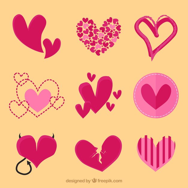 Colección de corazones 