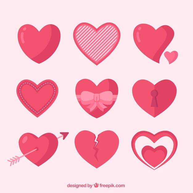 Colección de corazones 