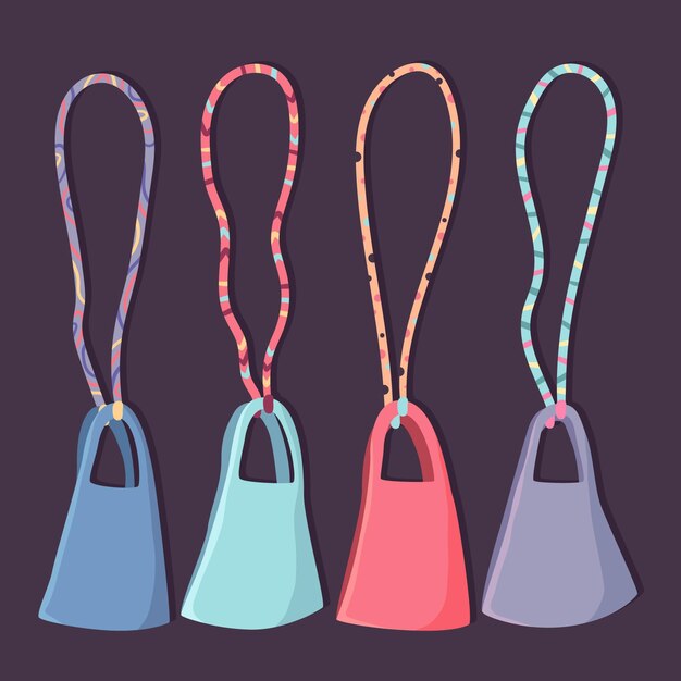 Colección de cordones de mascarillas de moda