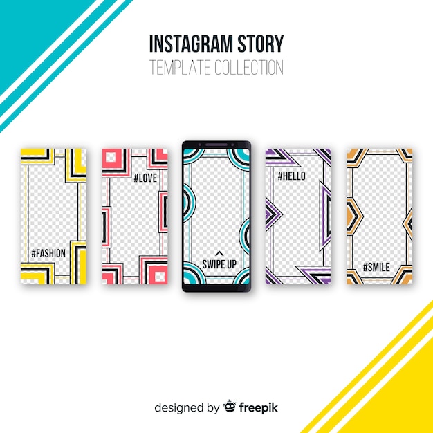 Colección creativa de plantillas de stories de instagram