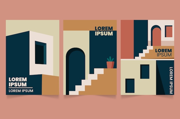 Colección de cubiertas de arquitectura mínima