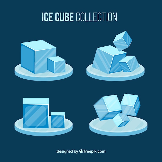 Colección de cubos de hielo