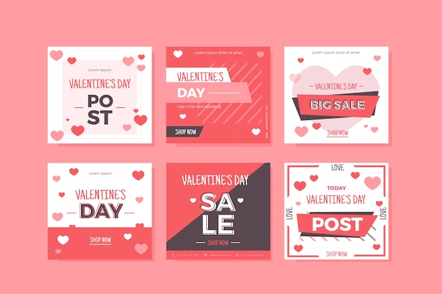 Vector gratuito colección de cuentos de san valentín