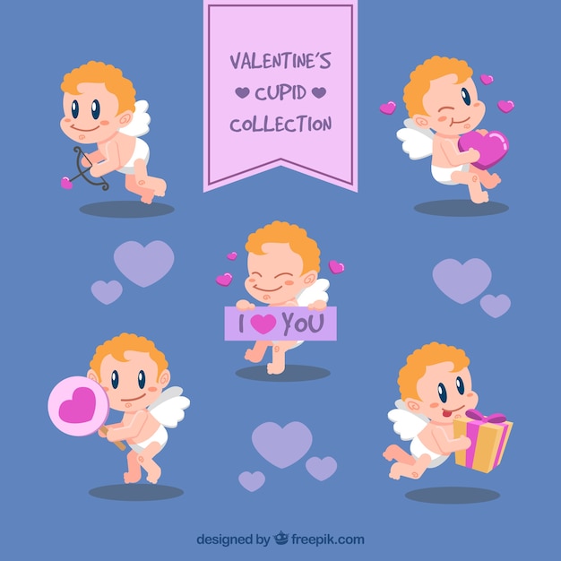 Colección de cupidos de san valentín