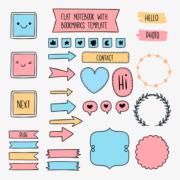 Etiquetas Para Cuadernos  Fotos y Vectores gratis