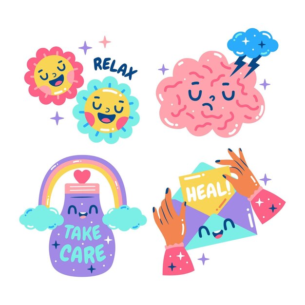 Colección deslumbrante de salud mental