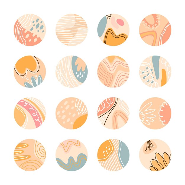 Colección de destacados creativos de instagram