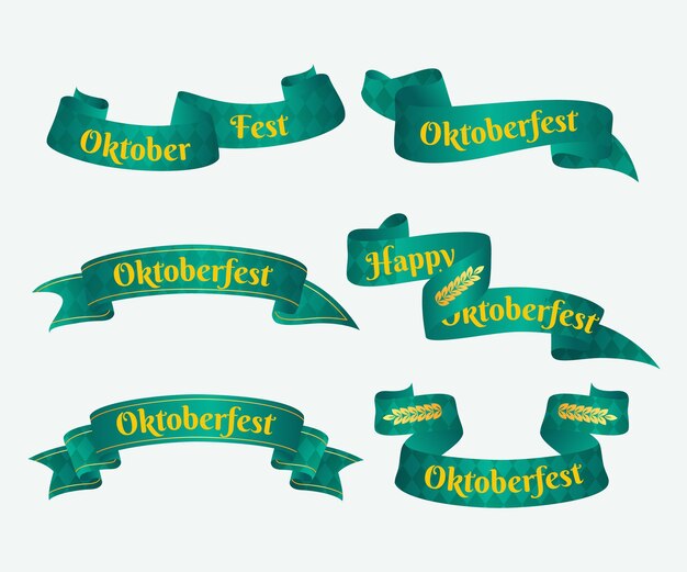 Colección detallada de cintas de oktoberfest