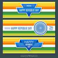 Vector gratuito colección de días de la república de la india