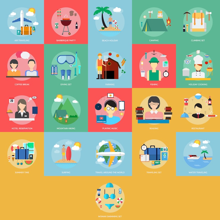Vector gratuito colección de diferentes diseños