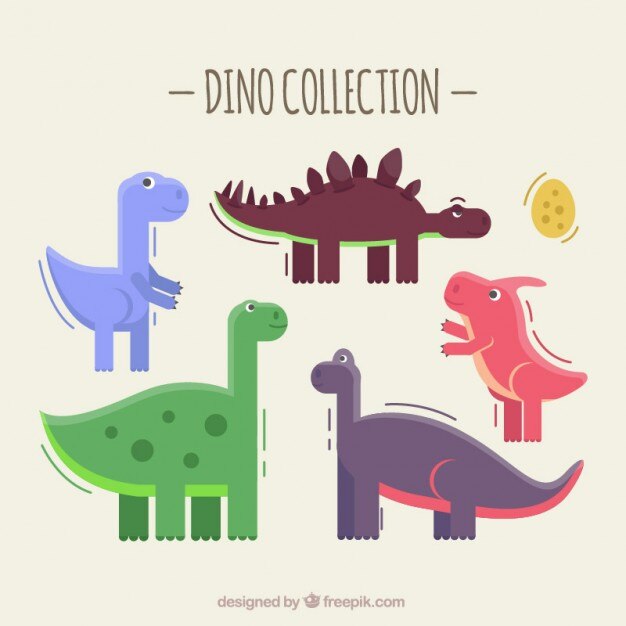 Colección de dinosaurios adorables