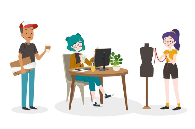 Colección de diseñadores ilustrados
