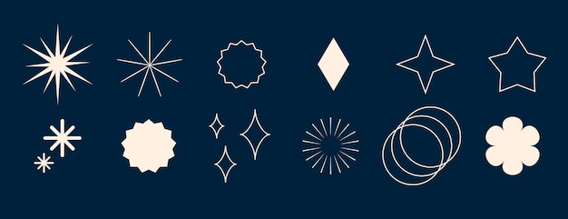 colección de diseño de iconos de forma retro de y2k