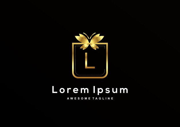 Colección de diseño de logotipo de letra L de lujo
