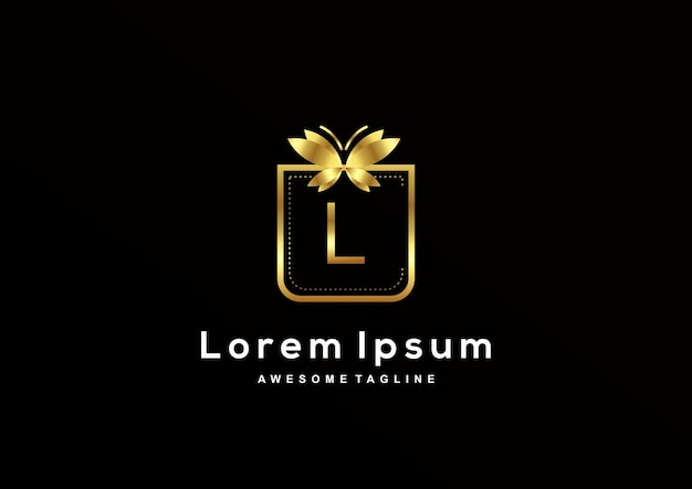 Colección de diseño de logotipo de letra L de lujo