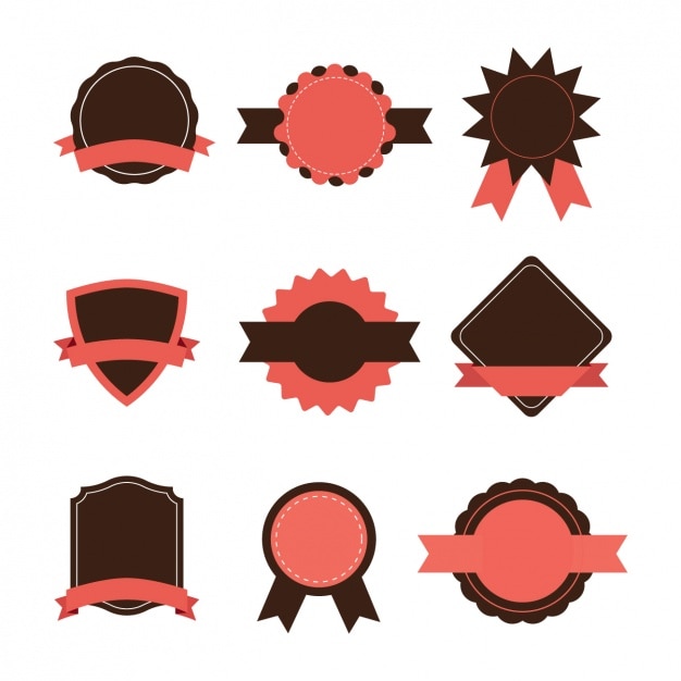 Vector gratuito colección de diseños de badges