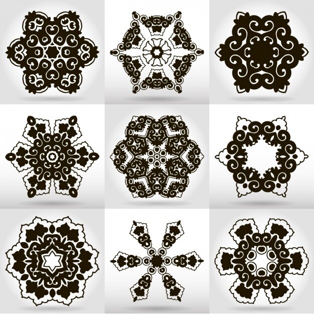 Colección de diseños de mandalas