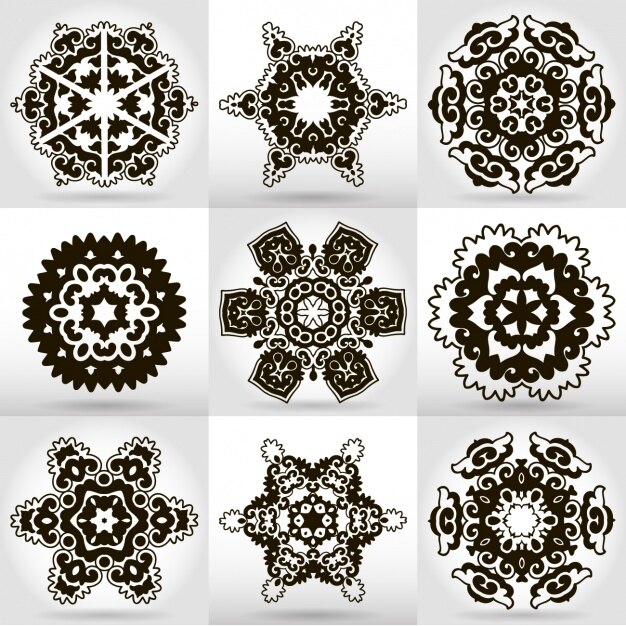 Colección de diseños de mandalas