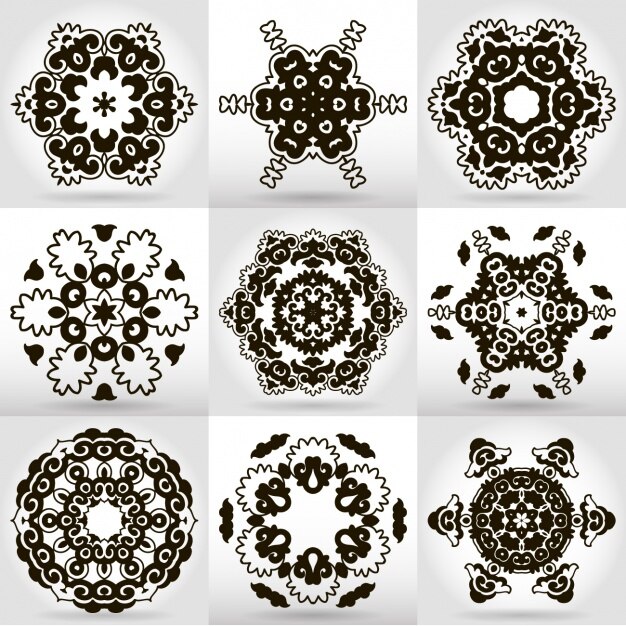 Colección de diseños de mandalas
