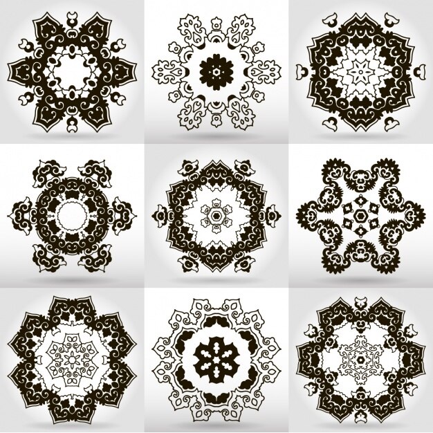 Colección de diseños de mandalas