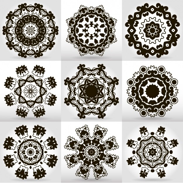 Colección de diseños de mandalas