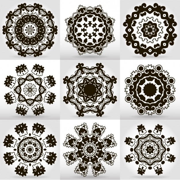 Colección de diseños de mandalas