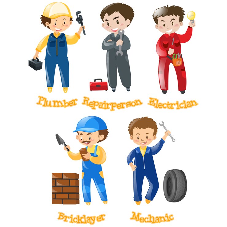Vector gratuito colección de diseños de profesiones