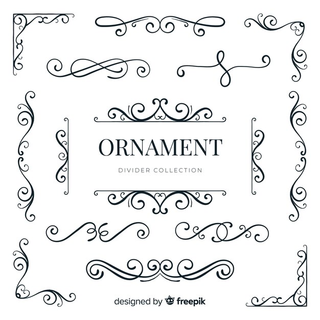 Colección de divisores de ornamentos