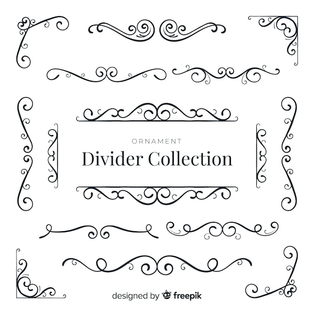 Colección de divisores de ornamentos