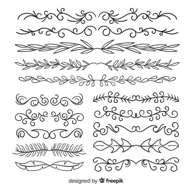 Colección de divisores de ornamentos