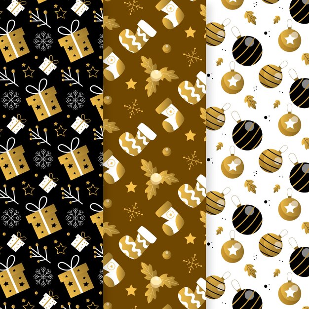 Colección dorada de navidad