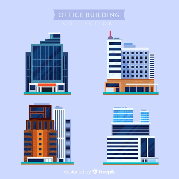 Colección de edificios de oficina