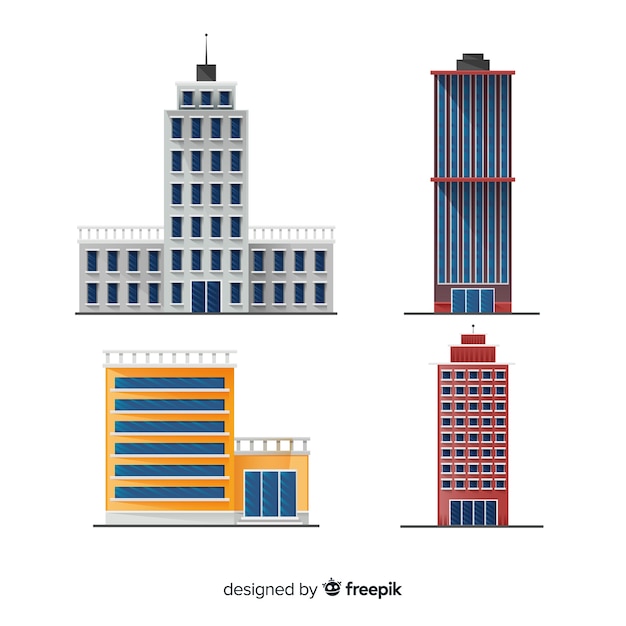 Colección de edificios de oficinas